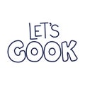 lets cook lettering