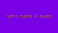 Lets Make a Mask fire text effect violet background