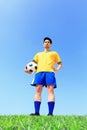 Lets play soccer now Royalty Free Stock Photo