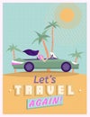 Lets travel again Royalty Free Stock Photo