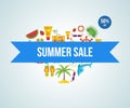 Lets travel. Summer sale. Royalty Free Stock Photo
