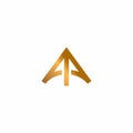 Letter AA Logo Design. Arrow Logo Royalty Free Stock Photo