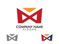 letter AA twin logo template