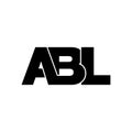 Letter ABL simple monogram logo icon design.