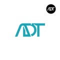 Letter ADT Monogram Logo Design Royalty Free Stock Photo