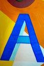 Letter A alphabet graphic