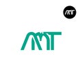 Letter AMT Monogram Logo Design Royalty Free Stock Photo