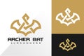 Letter A Ancher Bat Logo design inspiration