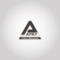 Letter APEX real estate logo template