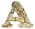 Letter A - Aridity land the ground cracks