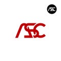 Letter ASC Monogram Logo Design Royalty Free Stock Photo