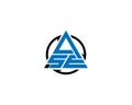 Letter ASE, SAE, ESA Logo Design With Triangle Shape.