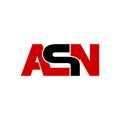 Letter ASN simple monogram logo icon design.