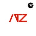 Letter ATZ Monogram Logo Design Royalty Free Stock Photo