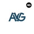 Letter AVG Monogram Logo Design Royalty Free Stock Photo
