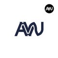 Letter AVN Monogram Logo Design Royalty Free Stock Photo