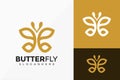 Letter B Butterfly Logo Vector Design. Abstract emblem, designs concept, logos, logotype element for template Royalty Free Stock Photo