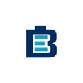 Letter B charger battery logo