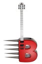 Letter b guitar