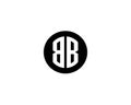Letter B icon alphabet symbol.Letter B logo icon design vector sign.