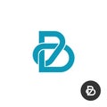 Letter B line puzzle style logo