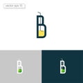 Letter B logo design with a combination of Juice