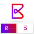 Letter B logo design - vector sign