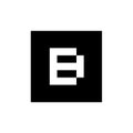 Letter B Logo Icon Design, Flat Vector Illustration Style Royalty Free Stock Photo
