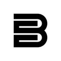 Letter B logo Royalty Free Stock Photo