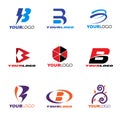 Letter B logo vector set design