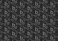 Letter b pattern in different colored grey shades pattern