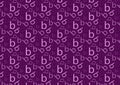 Letter b pattern in different colored purple shades pattern Royalty Free Stock Photo