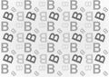 Letter B pattern in grey shades color background