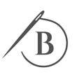Letter B Tailor Logo, Needle and Thread Logotype for Garment, Embroider, Textile, Fashion, Cloth, Fabric