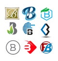 Letter `B` various great big logo pack company