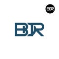 Letter BDR Monogram Logo Design Royalty Free Stock Photo