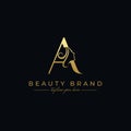 Letter A Beauty Face, Hair Salon Logo Design