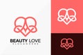 Letter A Beauty Love Logo Design. Modern Idea logos designs Vector illustration template