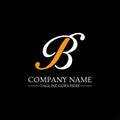 Letter Beauty Name BS Logo design vector, B and S Letter luxury monogram sign