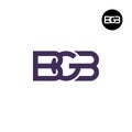 Letter BGB Monogram Logo Design Royalty Free Stock Photo