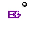 Letter BGI Monogram Logo Design Royalty Free Stock Photo