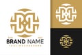 Letter BHB Unique Monogram Logo vector icon illustration Royalty Free Stock Photo