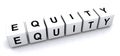 Equity concept Royalty Free Stock Photo