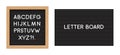 Letter board black isolated word background frame message vector vintage letterboard sign alphabet Royalty Free Stock Photo