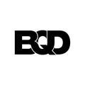 Letter BQD simple monogram logo icon design.