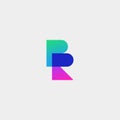 Letter BR RB R B Logo Design Simple Vector