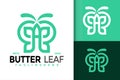 Letter A Butterfly Leaf Logo Design, brand identity logos vector, modern logo, Logo Designs Vector Illustration Template Royalty Free Stock Photo