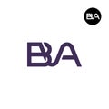 Letter BVA Monogram Logo Design Royalty Free Stock Photo