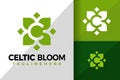Letter C Celtic Bloom Leaf Logo Logos Design Element Stock Vector Illustration Royalty Free Stock Photo
