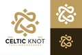 Letter C Celtic Knot logo design vector symbol icon illustration Royalty Free Stock Photo